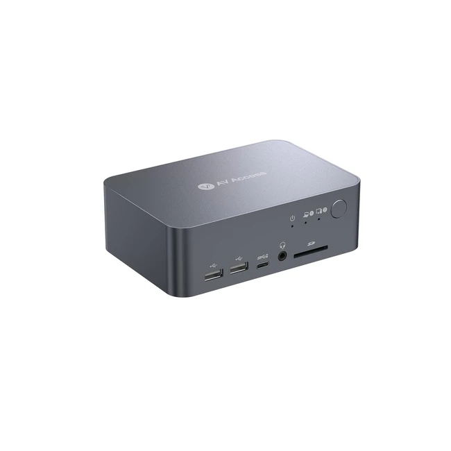 Commutateur KVM Double Écran USB-C 60W Ethernet HDMI DisplayPort 4K 60Hz 1080p 240