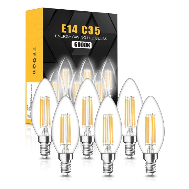 Tuare E14 LED Light Bulb 4W 400 Lumens Cool White 6000K 40W Equivalent CRI 80 No
