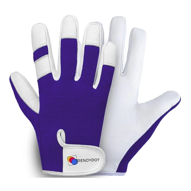 Trendydot Gardening Gloves Thorn Proof Breathable Safety Work Gloves - Large Purple