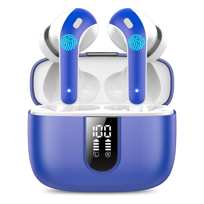 Ecouteurs Bluetooth Sans Fil Casque Bluetooth 53 50 Heures Contrle Tactile 4 Enc