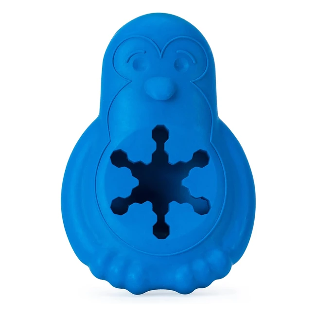 Petsafe Freezable Treat Food Dispensing Chew Toy Small Chilly Penguin Blue - Int