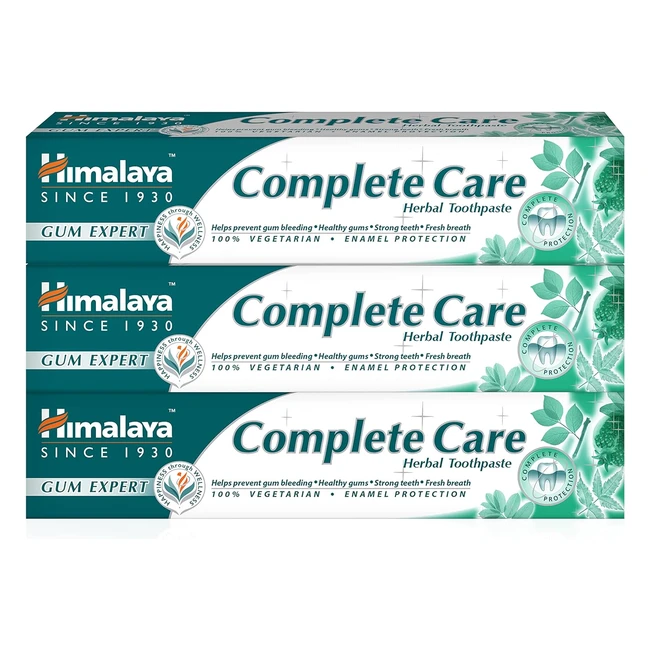 Himalaya Herbals Gum Expert Toothpaste 75ml Pack of 3 - Anti Inflammation, Antioxidant, Vegetarian