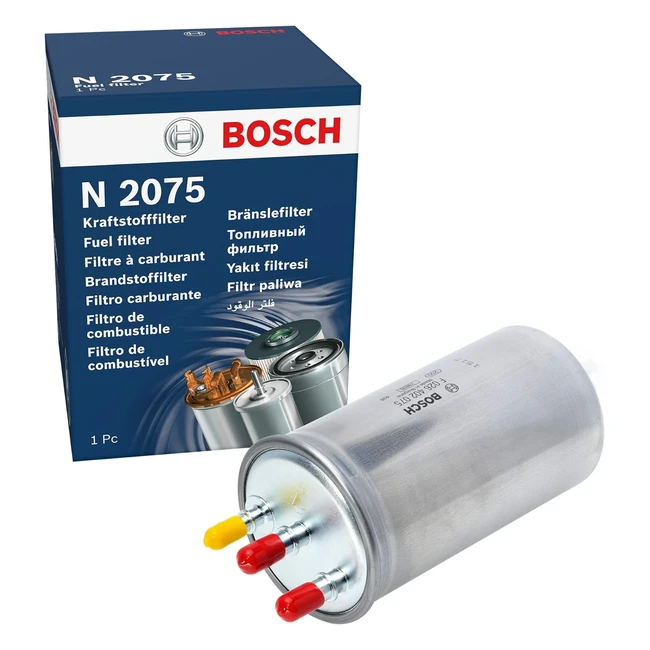Filtro Bosch N2075 para Vehculos - Resistente al Calor y Alta Capacidad de Ret