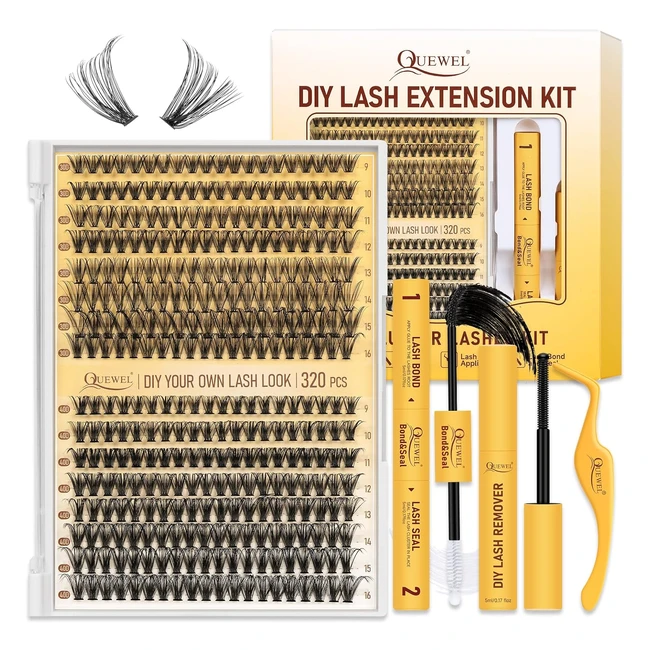 QD40D Cluster Lashes Kit | Waterproof | DIY at Home