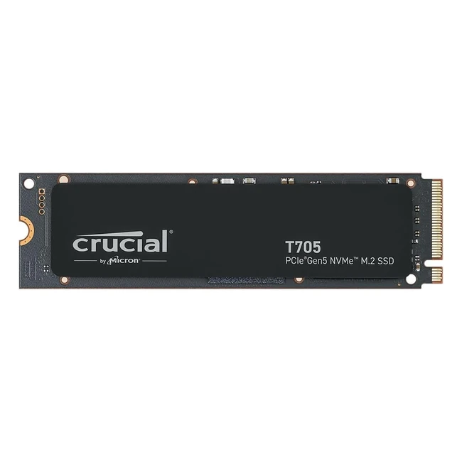 SSD Crucial T705 4TB PCIe Gen5 NVMe M.2 Gaming Nuevo 2024 Hasta 14100MBs