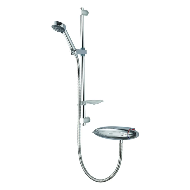 Aqualisa Colt001EA Exposed Mixer Shower - Adjustable Head - Chrome - Safety Button - 4 Spray Patterns