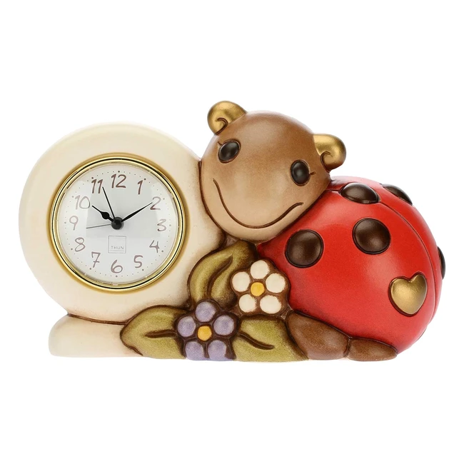 Orologio da tavolo Thun con coccinella portafortuna - Ceramica 207x9x123 cm