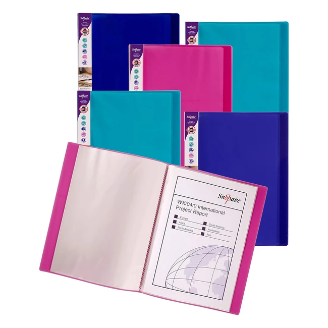 Snopake A3 Electra Display Book 24 Pockets - Pack of 5 - Ref 14103 - Ideal for D