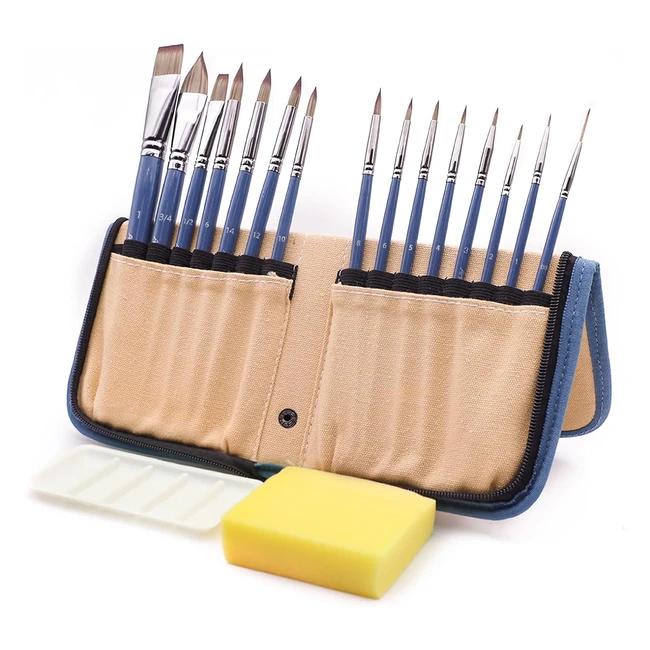 Pinceaux Peinture Aquarelle Artecho 15pcs - Qualite Premium