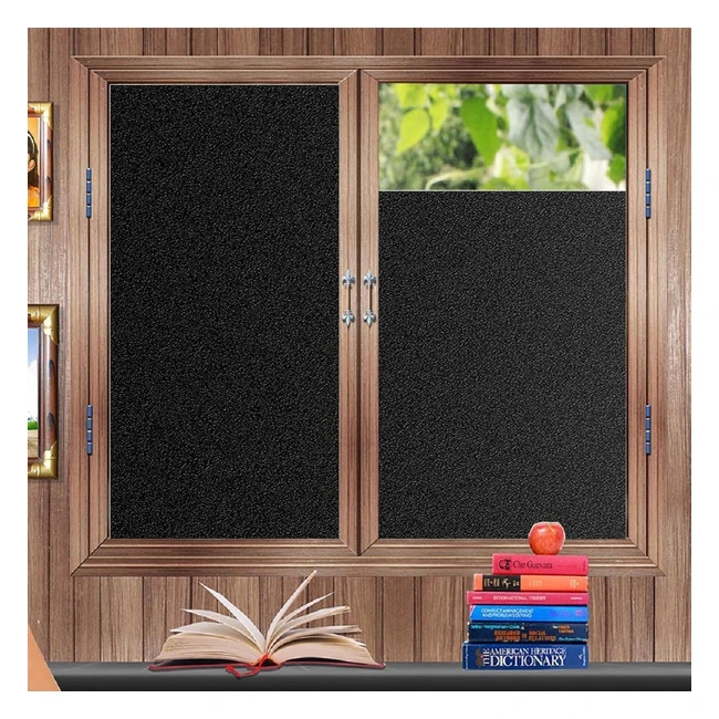 Zindoo Blackout Window Film 90x200cm Anti-UV Privacy Glass Sticker