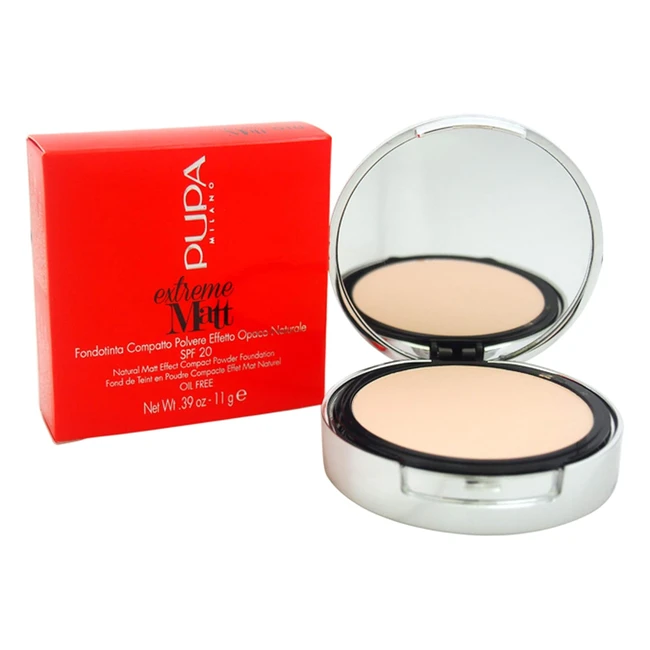 Fondotinta Compatto Extreme Matt - Tonalità 010 Porcelain - Formula Lunga Durata