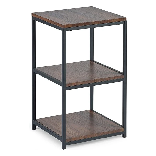 Sellette Tribeca Effet Noyer/Noir - Julian Bowen - Réf. 12345 - Design Minimaliste