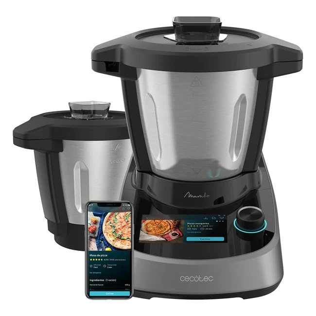 Robot de cuisine multifonction Mambo Touch Cecotec 1600W 37 fonctions - Pichet Habana 33L