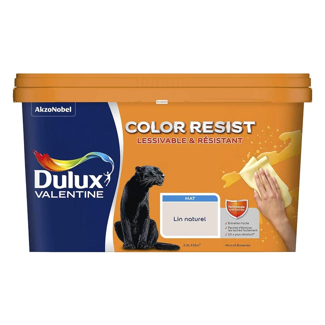 Peinture Dulux Valentine Color Resist - Lin Naturel - 25L - 5351570