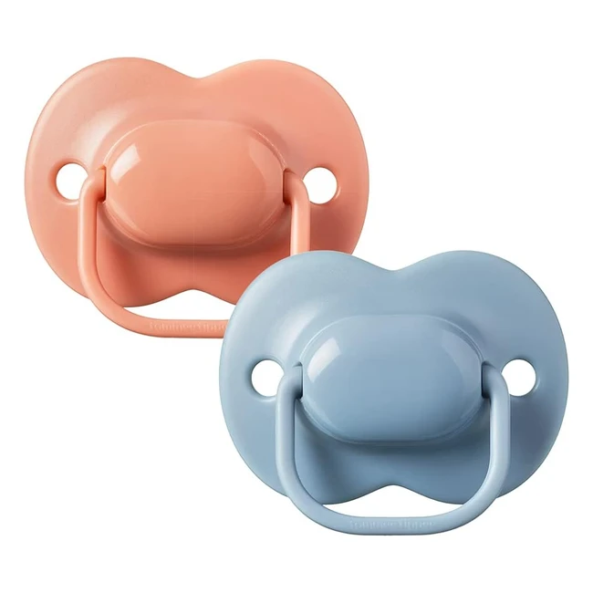 Tommee Tippee Latex Soother Pack of 2 - 100% Natural Latex - 6-18 Months