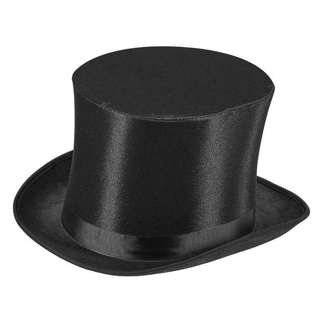 Sombrero de fiesta Widmann Milano Dandy Satin Topper Hat - Ref. 574 - 15 cm