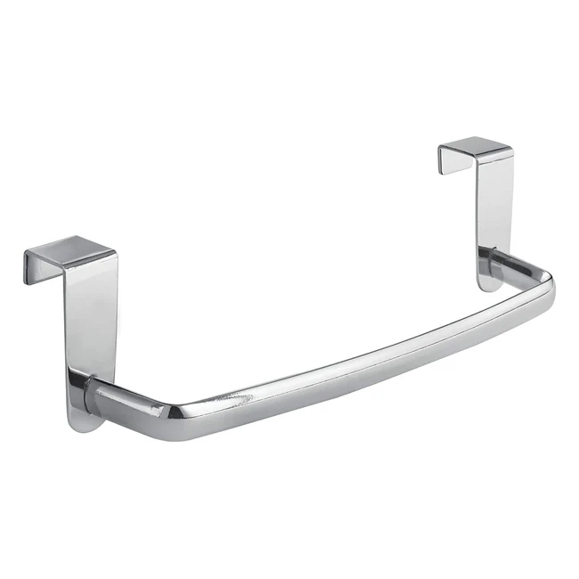 Perchero para cocina y bao - iDesign Axis - Sin taladro - Plateado