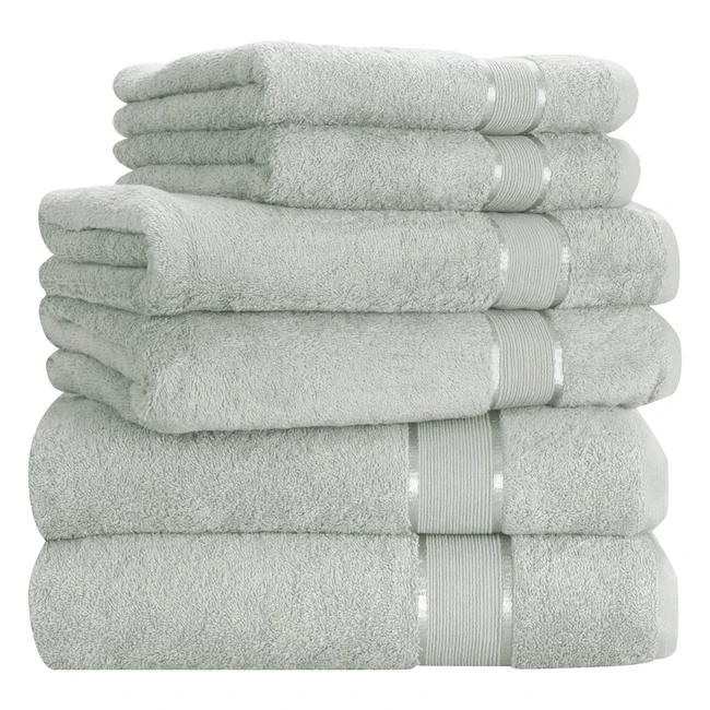 Luxus Handtuch-Set 6-teilig | Mixibaby | 100% Baumwolle | Frottee | Farbe: Grau