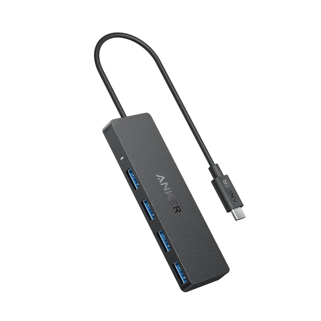Anker Hub USB-C 4 Porte 30 OTG Ultrasottile 5 Gbps - Adattatore Macbook Pro Min