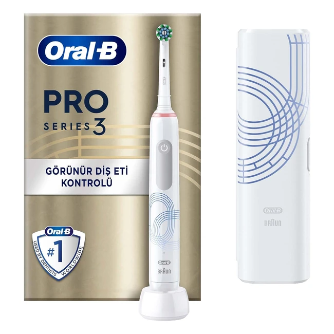 OralB Pro Series 3 Brosse  Dents lectrique Blanc - Brossette 1 tui de Voy