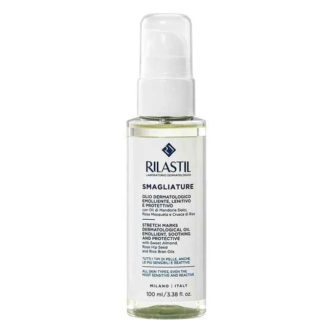 Olio Smagliature Rilastil Emolliente Lenitivo 100ml - Mandorle Dolci Rosa Balsamina