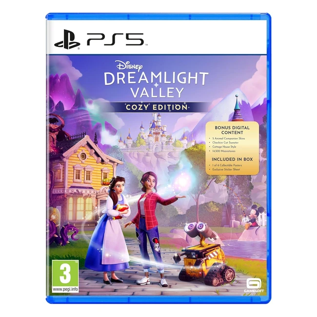 Disney Dreamlight Valley Cozy Edition PS5  Exclusive Posters Stickers Digital