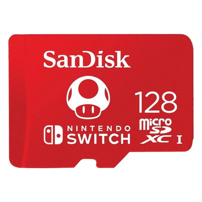Nintendo Sandisk 128GB MicroSDXC UHS-I Card - Fast Game Loading & Storage