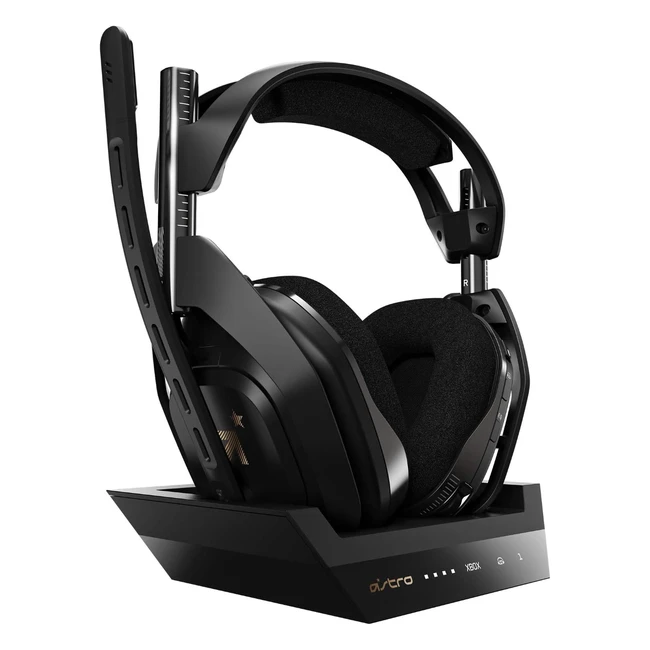 Astro Gaming A50 Wireless Gaming Headset Charging Base Station GameVoice Balance Control 24 GHz Wireless 15 m Range for Xbox Series XS Xbox One PC Mac BlackGold