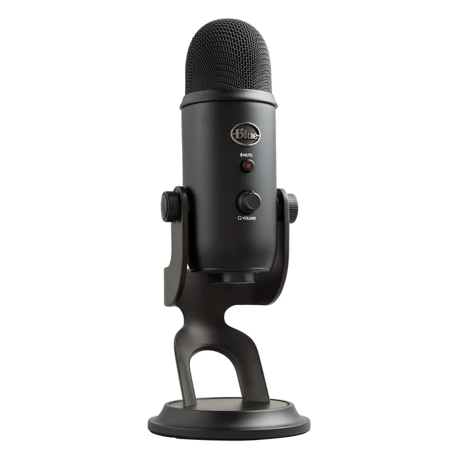 Logitech Blue Yeti USB Microphone for PC Mac Gaming Recording Streaming Podcasting Studio - Blue Voce Effects 4 Pickup Patterns Plug and Play