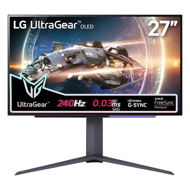 Ecran PC Gaming LG UltraGear 27GR95QEB OLED 27 QHD 2560x1440 240Hz HDR 10 AMD FreeSync NVIDIA G-Sync HDMI 2.1