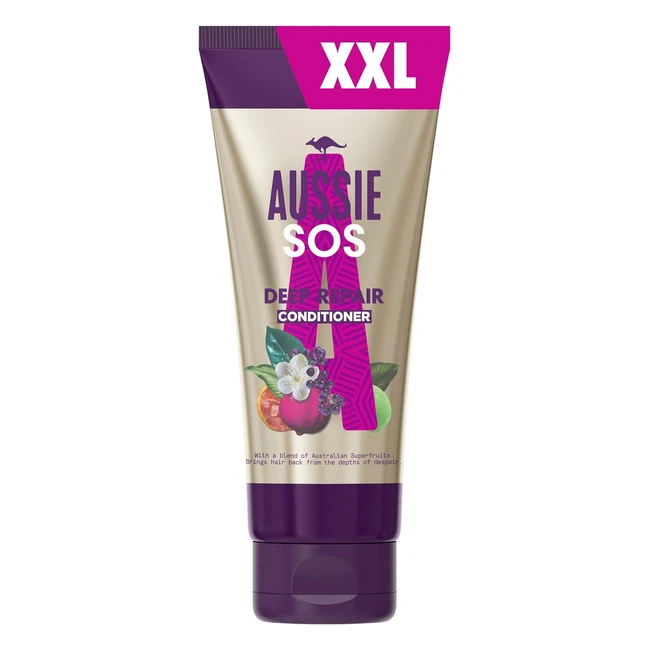 Aussie SOS Hair Conditioner Deep Treatment - Kiss of Life Hair Repair - XXL Valu