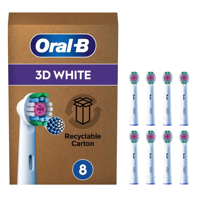 OralB Pro 3D White Recambios Pack 8 Cabezales Blanco Originales
