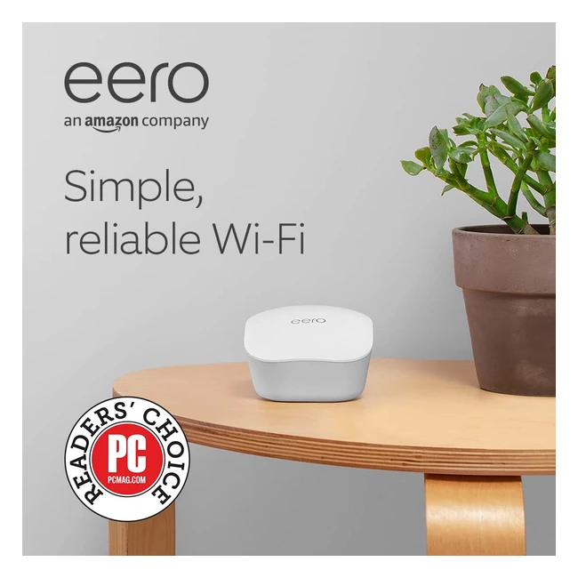 Amazon Eero Mesh WiFi 5 Router System 1Pack - Fast Reliable Coverage up to 140 