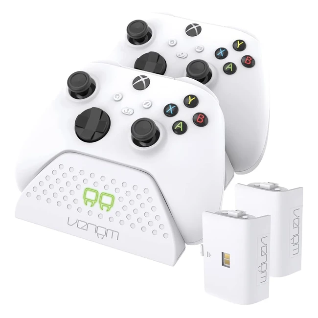 Venom Twin Charging Dock with Rechargeable Battery Packs for Xbox Series X/S/One - Fast Charging, Drop and Go Design