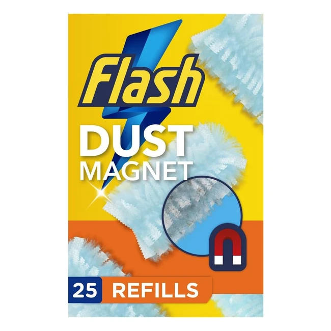 Flash Duster Refills - Trap Lock Away Dust & Allergens - 25 Dusters - Quick & Easy Cleaning