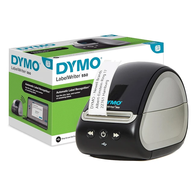 Dymo LabelWriter 550 Stampante Etichette Termica - Riconoscimento Automatico - S