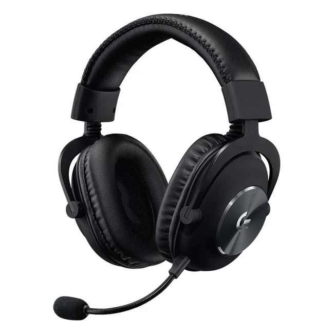 Logitech G Pro X Gamer Overear Headset mit Blue Voce Mikrofon DTS HeadphoneX 71 50mm ProG Treibern 7.1 Surround Sound Schwarz