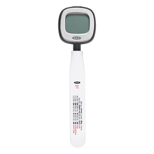 OXO Good Grips Chef's Precision Digital Instant Read Thermometer - Metallic Black 254 x 109 x 18 cm