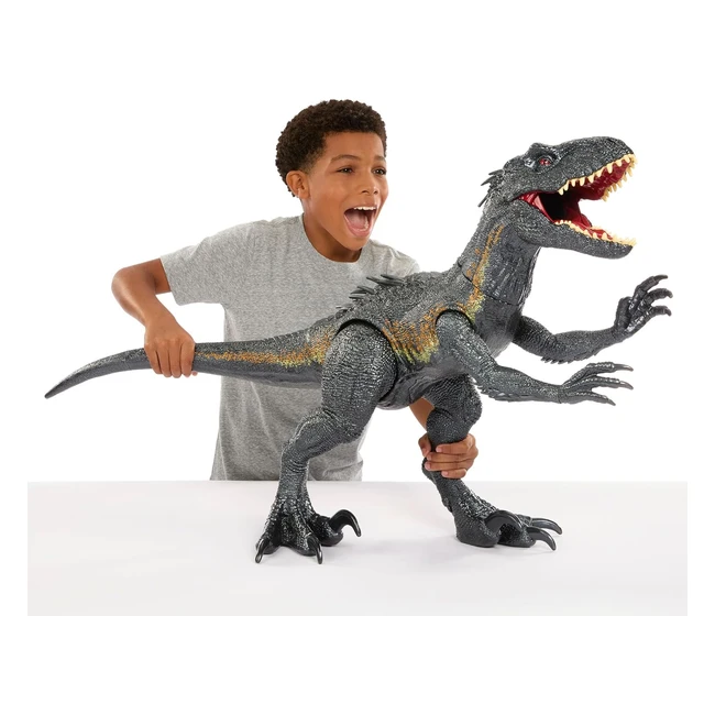 Figurine dinosaure Indoraptor Super Colossal 91 cm - Mattel HKY14