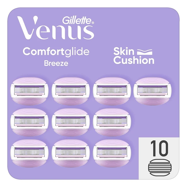 Recambios Gillette Venus ComfortGlide Breeze Pack 10 Depilacin Suave