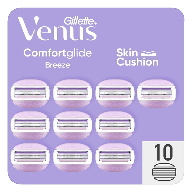 Recambios Gillette Venus ComfortGlide Breeze Pack 10 Depilación Suave