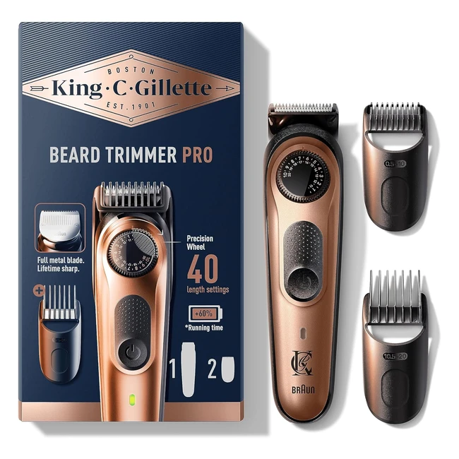 Rasuradora King C Gillette Pro Barba 40 Ajustes de Longitud