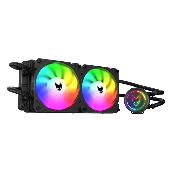 Raffreddamento Liquido Oversteel Zircon 240mm RGB - TDP 200W - Intel/AMD AM4 - Nero