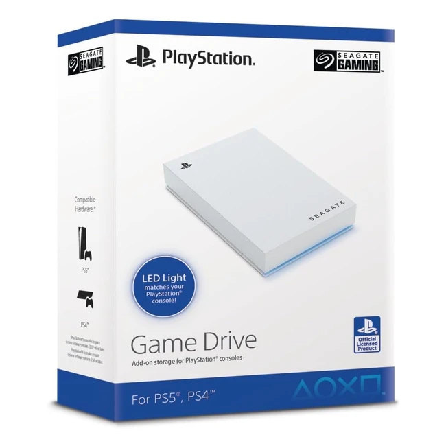 Seagate Game Drive PS4PS5 5 TB Externe Festplatte USB 30 Wei STLV5000202
