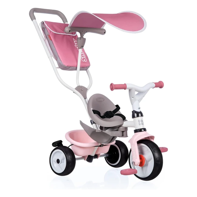 Smoby Baby BaladePink Children's Tricycle | Lightweight Frame | Ergonomic Seat