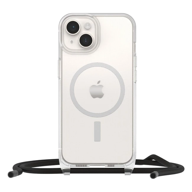 Custodia Otterbox React Necklace con Magsafe per iPhone 14 - Protezione Antishock e Cordone da Collo