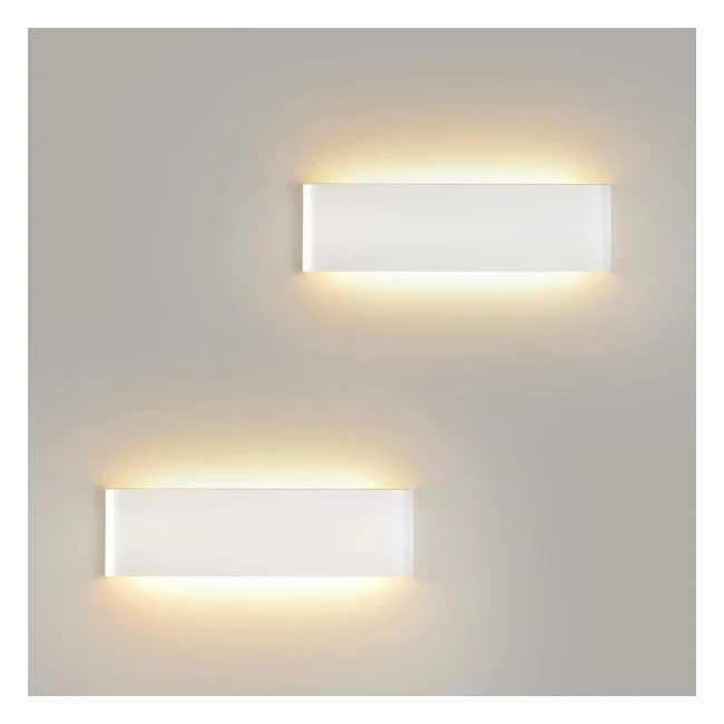 Applique LED Parete Interno 18W Up Down Camera da Letto 2160lm 3000K Bianco Mode