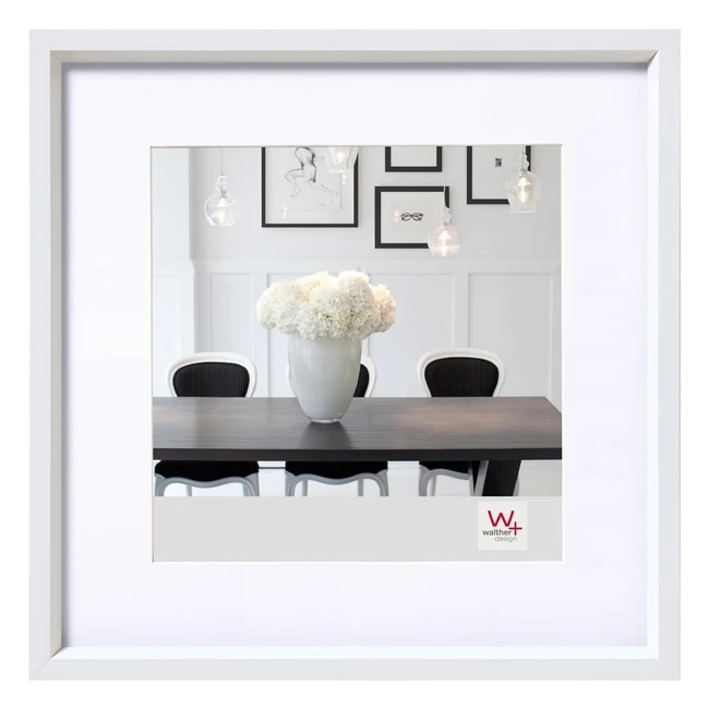 Marco de Plstico Walther Design ES440W 40x40 cm Blanco