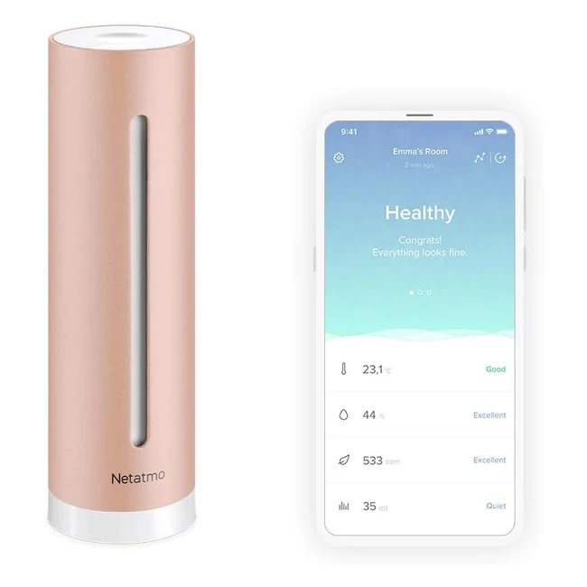 Netatmo Smart Indoor Air Quality Monitor NHCUK - Temperature Humidity Noise C