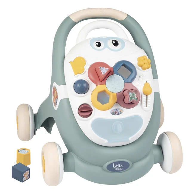 Smoby 3in1 Baby Walker with Detachable Activity Board - Grows with Child - 7600140304
